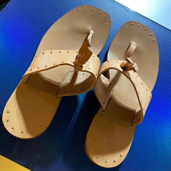 Joie leather baeli stud flat sandals - Picture 2 of 4